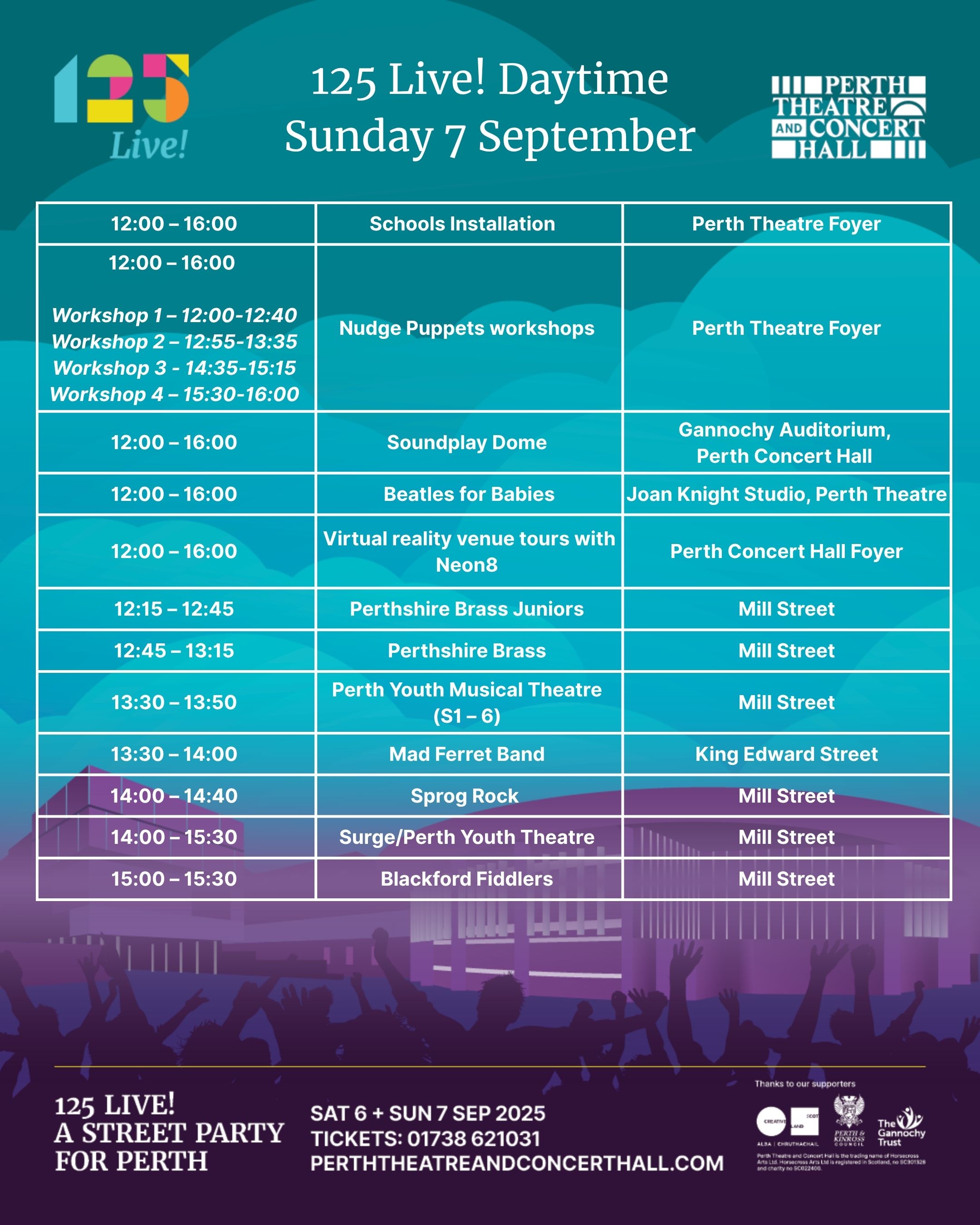 125 Live! Daytime - Sunday
